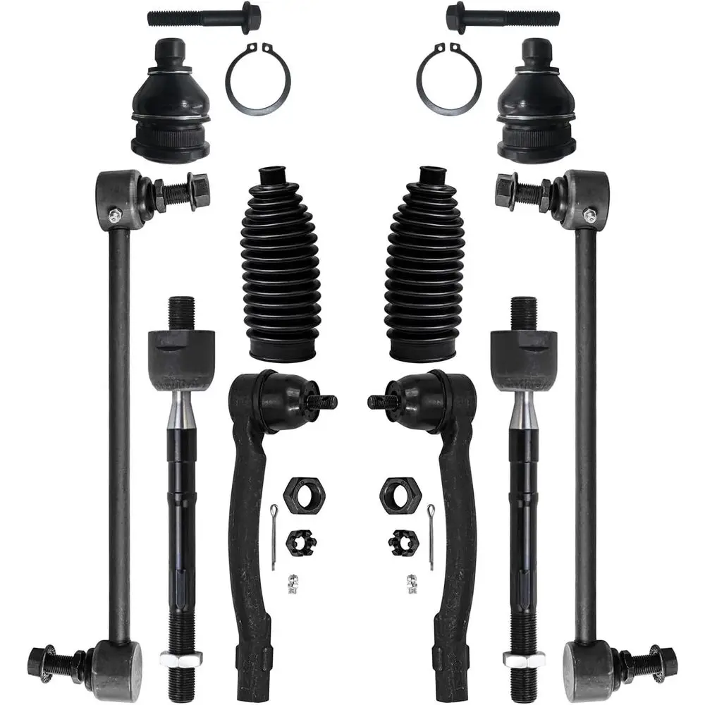 Front Suspension Kit for 2012-2017 Rio, 2 Sway Bars, 4 Tie Rod Ends, 2 Lower Ball Joints, 2 Boots Replacement 2013-2016
Front Suspension Kit for 2012-2017 Rio, 2 Sway Bars, 4 Tie Rod Ends, 2 Lower Ball Joints, 2 Boots Replacement 2013-2016
