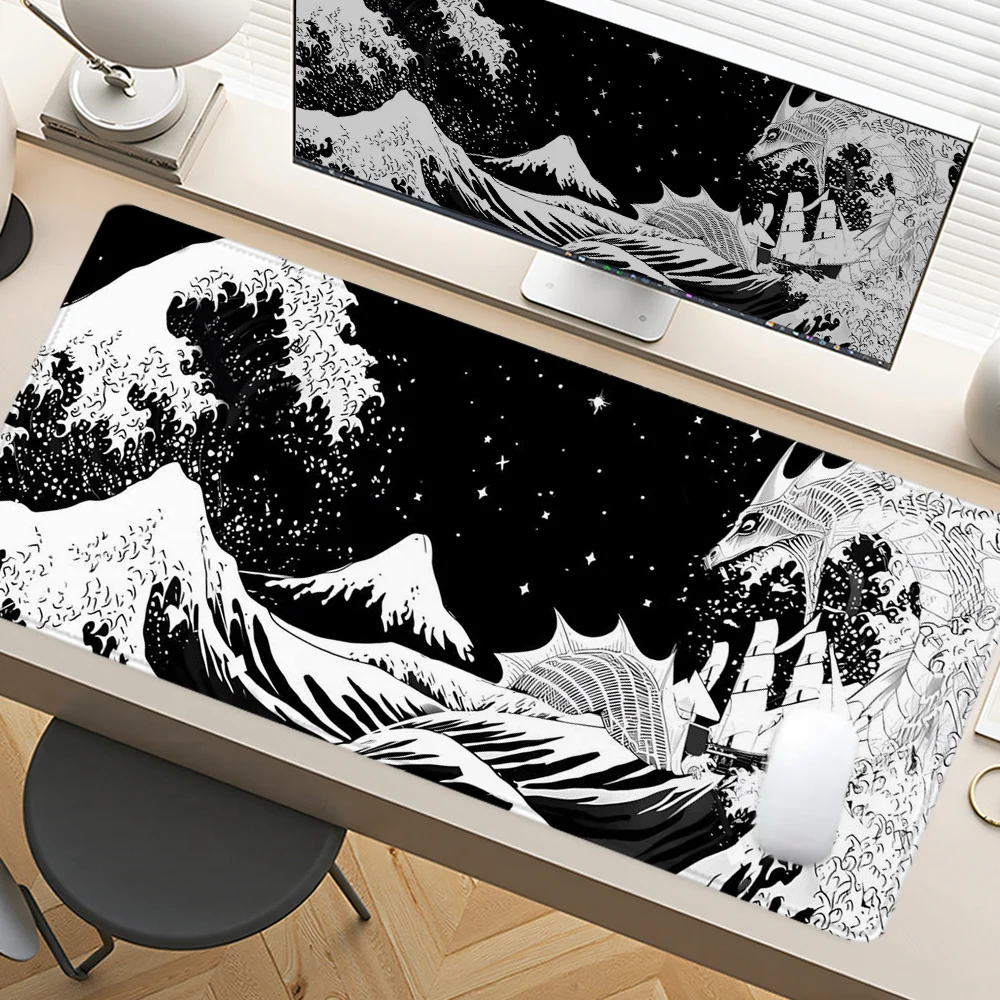 Коврик для мыши с японскими волнами, дизайн дракона, большие настольные аксессуары, настольный коврик, резиновая основа с прошитым краем, коврик для мыши, нескользящий настольный коврик
Коврик для мыши с японскими волнами, дизайн дракона, большие настольные аксессуары, настольный коврик, резиновая основа с прошитым краем, коврик для мыши, нескользящий настольный коврик