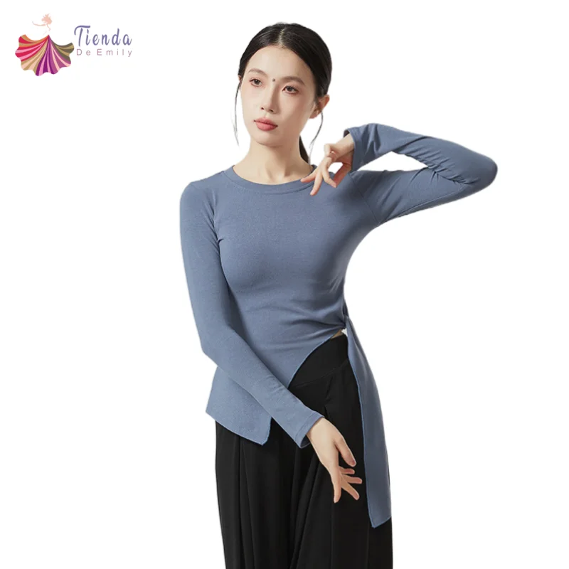 Женский топ для современных танцев, рубашка с длинными рукавами, повязка на подол, тренировочная одежда для латинских танцев, элегантная тонкая танцевальная одежда для выступлений для взрослых
Женский топ для современных танцев, рубашка с длинными рукавами, повязка на подол, тренировочная одежда для латинских танцев, элегантная тонкая танцевальная одежда для выступлений для взрослых