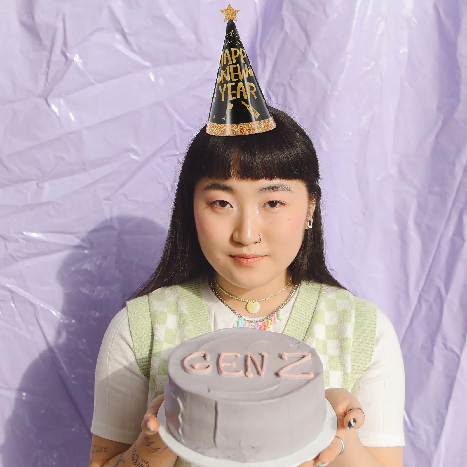 24Pcs Happy New Year Cone Party Hats Bulk Paper Hats New Years Eve Party Headwear Photo Props Celebration Supplies
24Pcs Happy New Year Cone Party Hats Bulk Paper Hats New Years Eve Party Headwear Photo Props Celebration Supplies