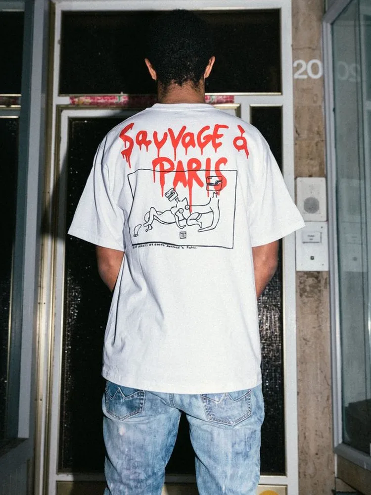 Dark Visual Short Sleeve T-Shirt Street Style Heavyweight Retro Streetwear Top by Wang Studio Summer 2026 Fashion Accessory
Dark Visual Short Sleeve T-Shirt Street Style Heavyweight Retro Streetwear Top by Wang Studio Summer 2026 Fashion Accessory