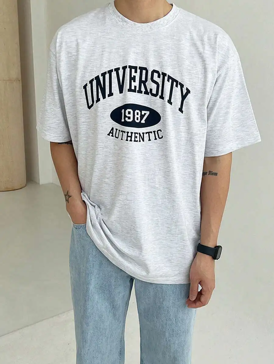 Mens Cotton Oversized Tee With Arch Print And Drop Sleeve
Mens Cotton Oversized Tee With Arch Print And Drop Sleeve