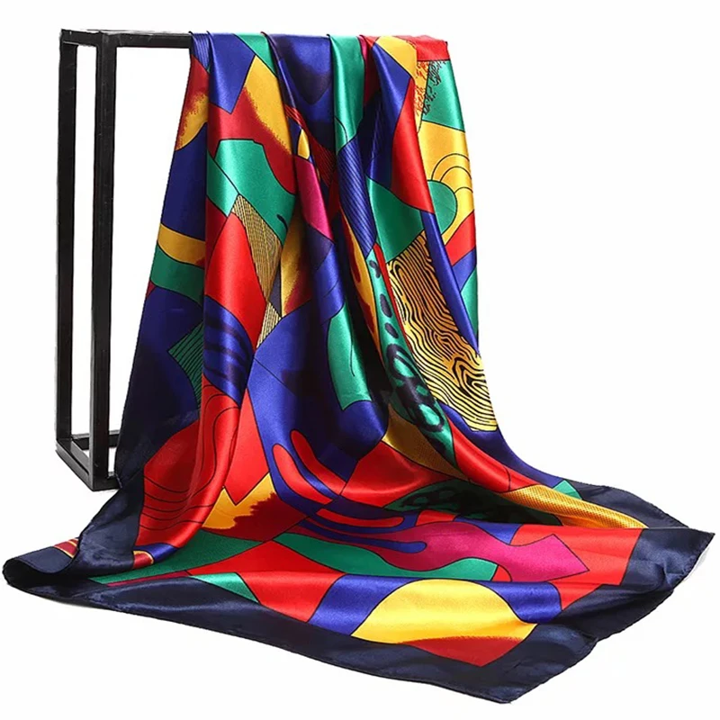 Print Shawls Popular Square Colour Headcloth Fashion 90X90CM Silk Scarves Luxury Sunscreen Kerchief Four Seasons Bandannas
Print Shawls Popular Square Colour Headcloth Fashion 90X90CM Silk Scarves Luxury Sunscreen Kerchief Four Seasons Bandannas