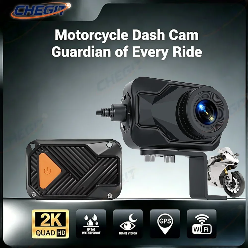 2K HD WiFi Motorcycle Dash Cam IP67 Waterproof Video Recorder Vision Wide Angle Motorcycle Camera for Riding Safety Recording
2K HD WiFi Motorcycle Dash Cam IP67 Waterproof Video Recorder Vision Wide Angle Motorcycle Camera for Riding Safety Recording