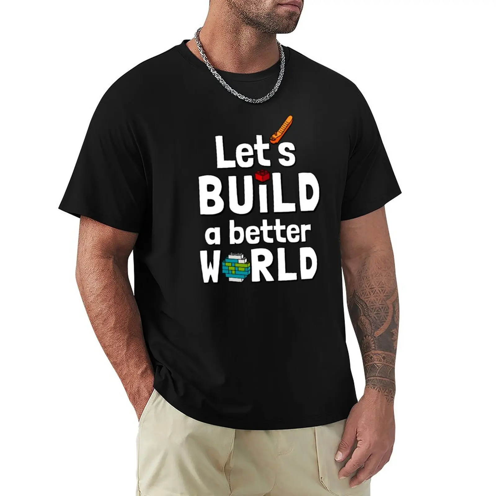Let's build a better world T-Shirt Casual Streetwear Short Sleeve Tee
Let's build a better world T-Shirt Casual Streetwear Short Sleeve Tee