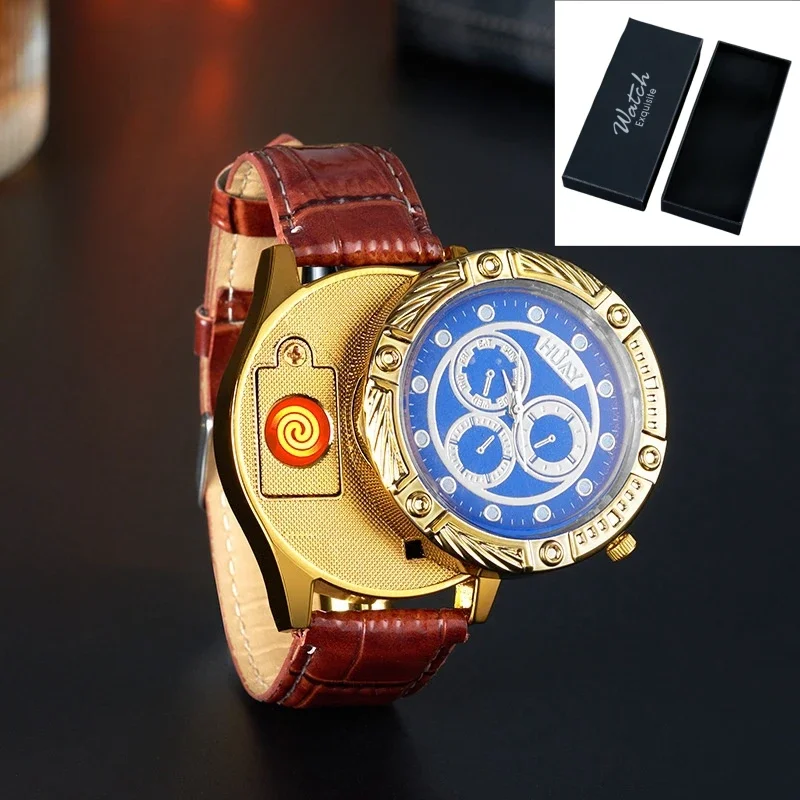 2025 Metal Creative Watch Rechargeable Lighter Cool Trend Tungsten Filament Cigarette Lighter Men's Gift Cigarette Accessories
2025 Metal Creative Watch Rechargeable Lighter Cool Trend Tungsten Filament Cigarette Lighter Men's Gift Cigarette Accessories