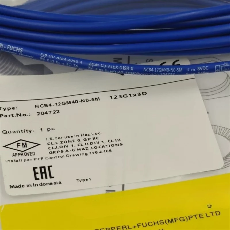 Inductive proximity switch NCB4-12GM40-NO N0-5M explosion-proof sensor metal induction
Inductive proximity switch NCB4-12GM40-NO N0-5M explosion-proof sensor metal induction
