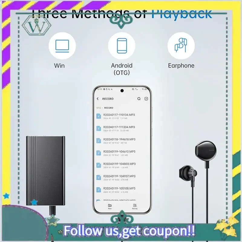 NEW 128GB Digital Voice Recorder,Voice Controlled Recorder, 440 Hours Voice Recorder For Lecture Interview Meeting Classroom
NEW 128GB Digital Voice Recorder,Voice Controlled Recorder, 440 Hours Voice Recorder For Lecture Interview Meeting Classroom
