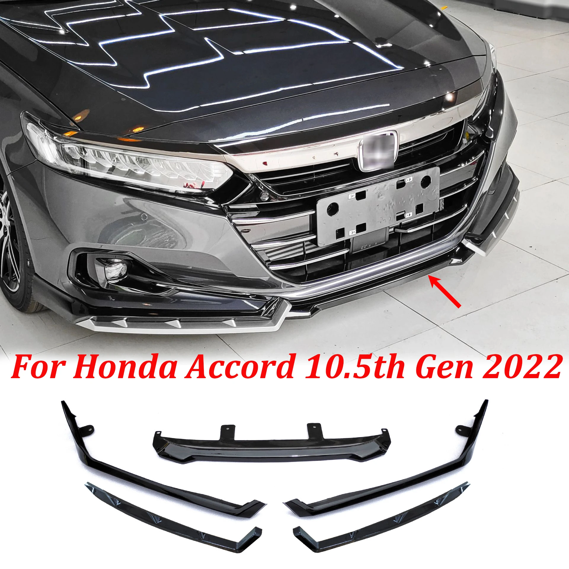 Front Bumper Lip Splitter For Honda Accord 10.5th Gen 2022 Bumper Spoiler Cover Body Kit Modified Spoiler Tuning
Front Bumper Lip Splitter For Honda Accord 10.5th Gen 2022 Bumper Spoiler Cover Body Kit Modified Spoiler Tuning