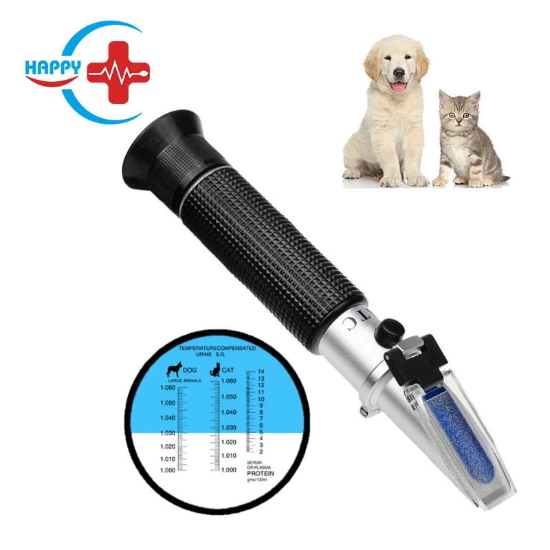 2025 HC-R040 Hot Sales Veterinary Animal Handheld Clinical Refractometer Professional Pet Urine Refractometer for Dog Cat Clinic
2025 HC-R040 Hot Sales Veterinary Animal Handheld Clinical Refractometer Professional Pet Urine Refractometer for Dog Cat Clinic
