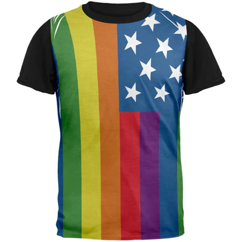 Fashion 3D Printed LGBT T Shirt For Men Summer Short Sleeve O-Neck T-Shirt Women Streetwear Party Rainbow Tee Shirts Tops
Fashion 3D Printed LGBT T Shirt For Men Summer Short Sleeve O-Neck T-Shirt Women Streetwear Party Rainbow Tee Shirts Tops