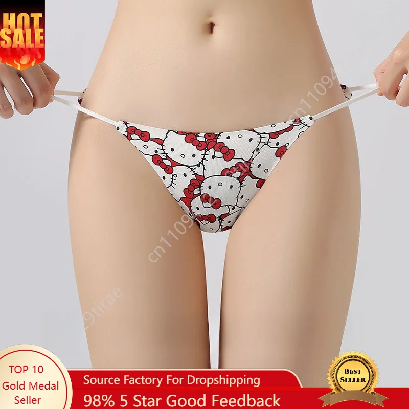 Custom Sexy Hello Kitty Cartoon G-string Thong for Women Breathable Stretch Kitty White Panties Breathable Briefs Girl Underwear
Custom Sexy Hello Kitty Cartoon G-string Thong for Women Breathable Stretch Kitty White Panties Breathable Briefs Girl Underwear