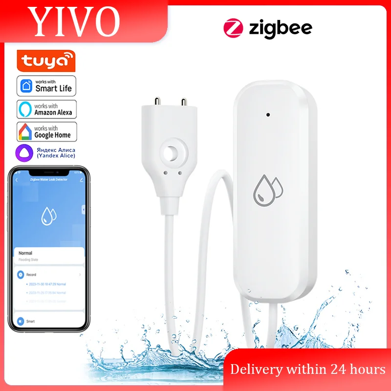 Tuya/Ewelink ZigBee Water Sensor Leakage Alarm Flood Leak Detector Smart Home APP Remote Control Smart Home Security Protection
Tuya/Ewelink ZigBee Water Sensor Leakage Alarm Flood Leak Detector Smart Home APP Remote Control Smart Home Security Protection