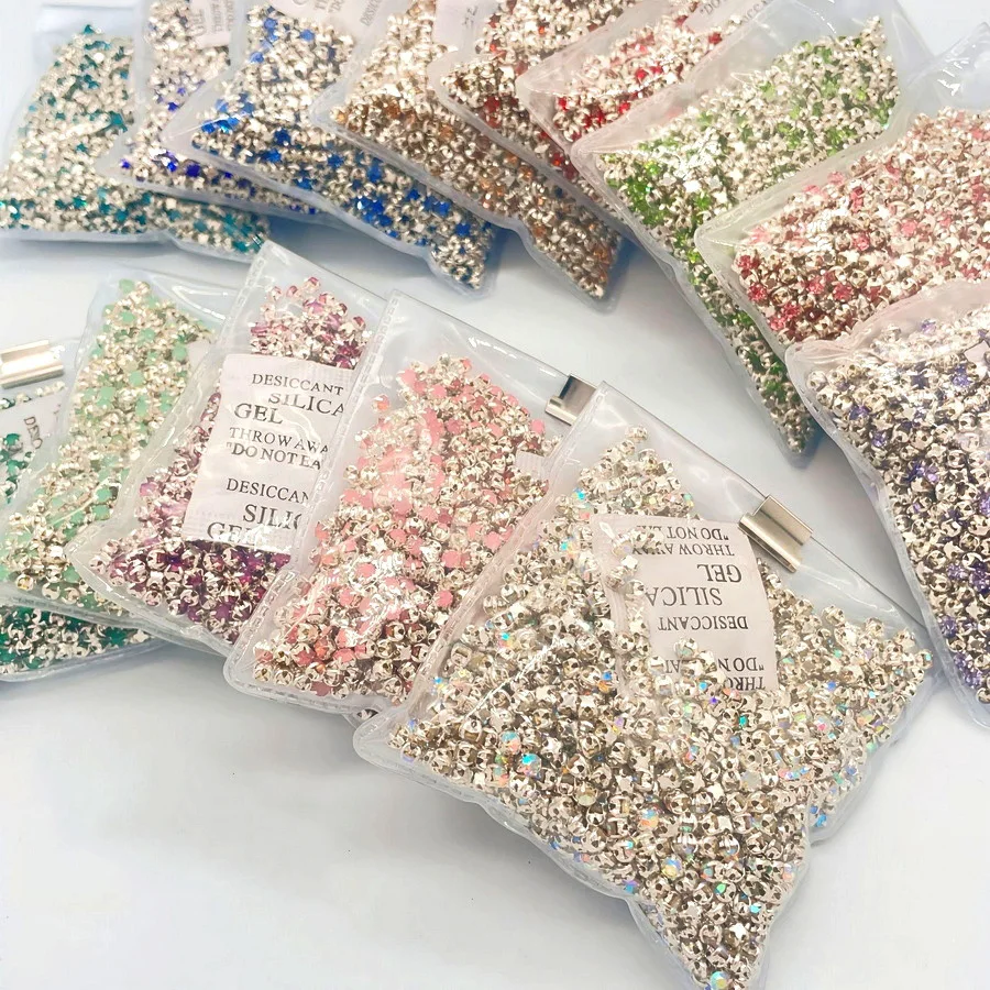 3mm-4mm Glitter Glass Sewing Rhinestones with Sliver Base Round Crystal Strass stones for diamond Jewellery clothes diy
3mm-4mm Glitter Glass Sewing Rhinestones with Sliver Base Round Crystal Strass stones for diamond Jewellery clothes diy