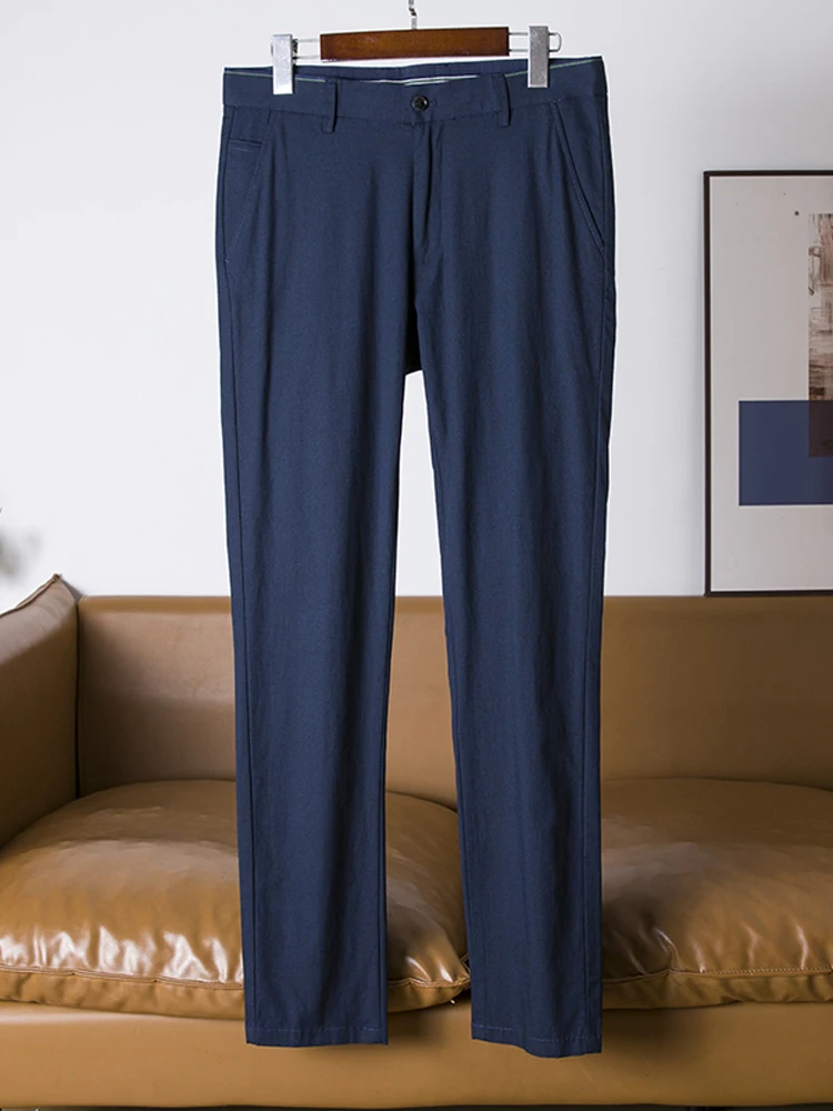 High Quali Men's Casual Straight Leg Pants Comfortable Elastic Faionable Urban Sle Summer Long Trousers for Commuting
High Quali Men's Casual Straight Leg Pants Comfortable Elastic Faionable Urban Sle Summer Long Trousers for Commuting