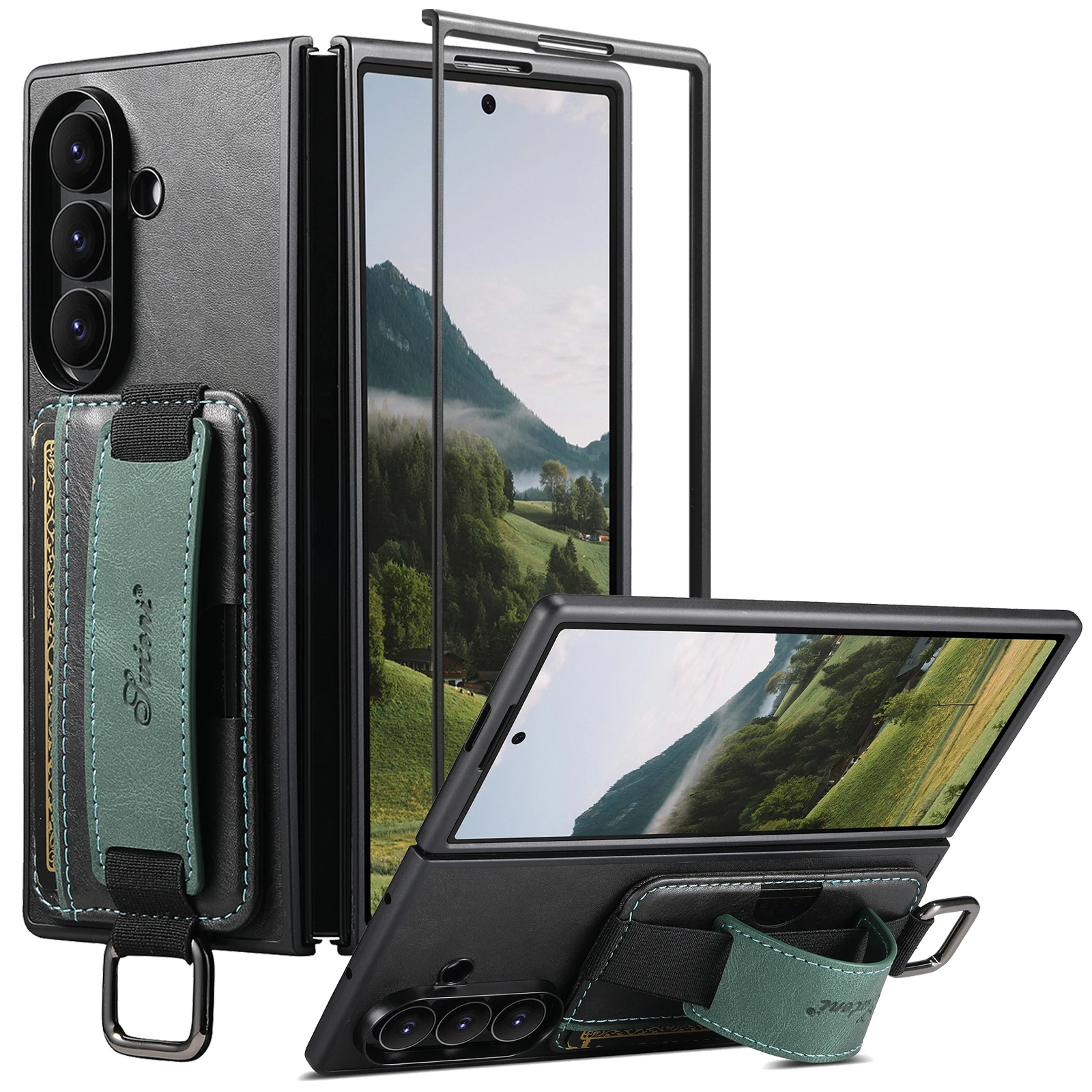 Wrist strap Wallet case for Samsung Galaxy Z Fold 7,6,5 Leather Card holder Slot Cover
Wrist strap Wallet case for Samsung Galaxy Z Fold 7,6,5 Leather Card holder Slot Cover