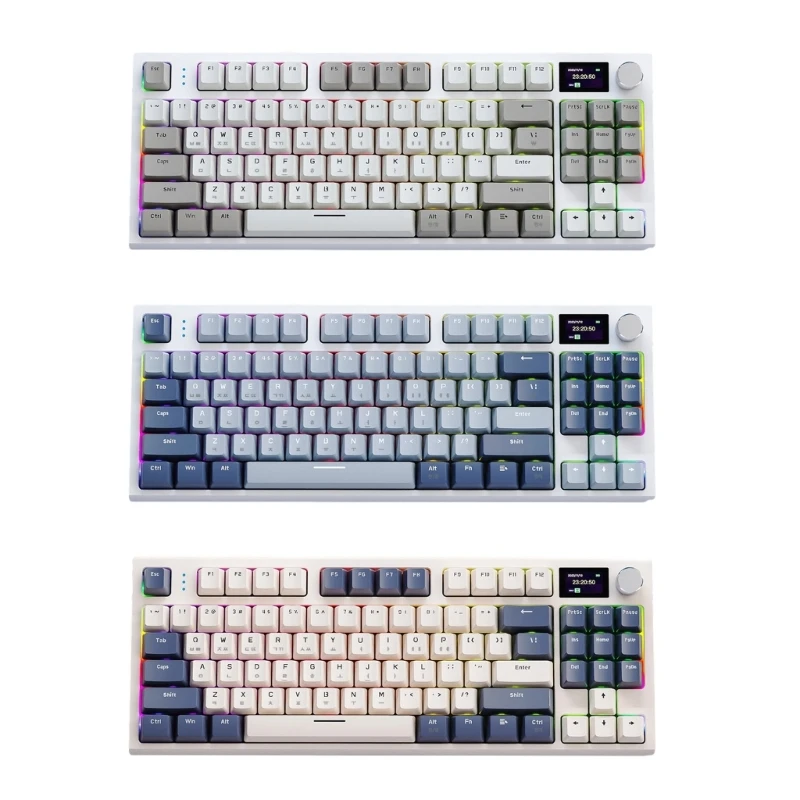 K86 3Modes Mechanical Keyboard Bluetoothcompatible Wireless RGB Customize Korean
K86 3Modes Mechanical Keyboard Bluetoothcompatible Wireless RGB Customize Korean