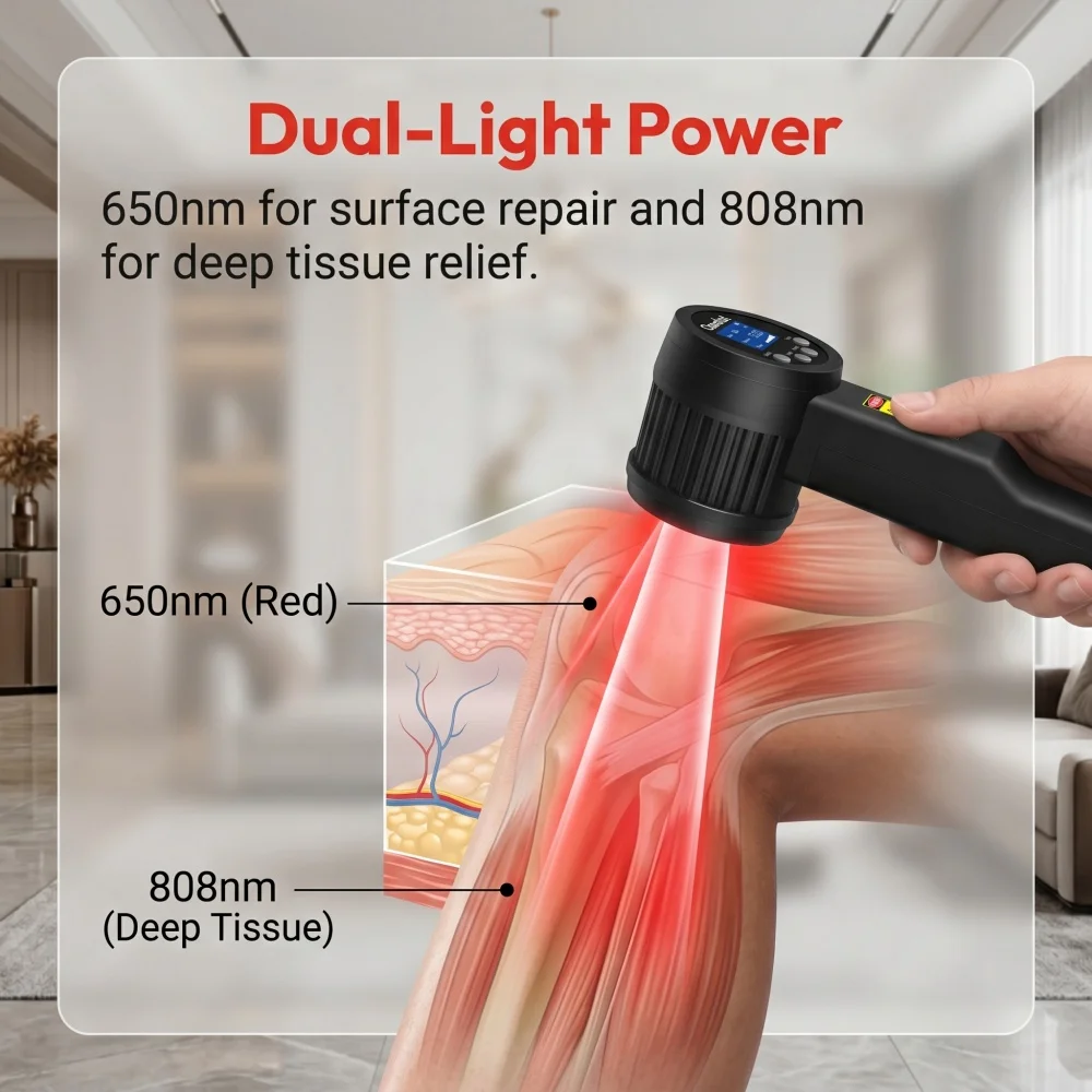 Dawfek 3W Effetive Cold Laser Therapy Near Infrared Light Therapy Laser Physiotherapy 650nm 808nm for Human Anti-inflammatory Swelling Reduction
Dawfek 3W Effetive Cold Laser Therapy Near Infrared Light Therapy Laser Physiotherapy 650nm 808nm for Human Anti-inflammatory Swelling Reduction