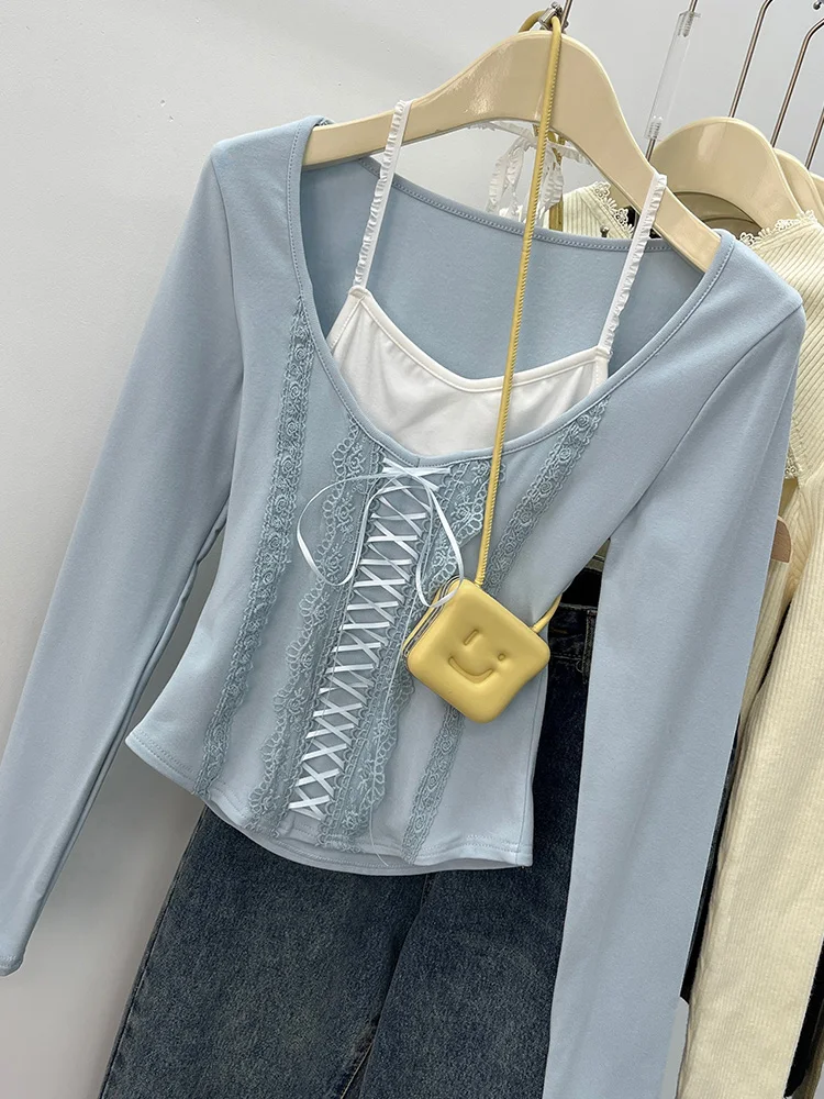 Autumn Winter Unique Sweet Spicy Slim Fit ort Low Ne Hanging Ne Top Fce Brued Women's Base irt Inner Wear
Autumn Winter Unique Sweet Spicy Slim Fit ort Low Ne Hanging Ne Top Fce Brued Women's Base irt Inner Wear