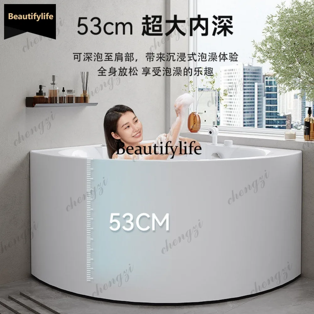 CC Small apartment bathtub household fan massage seat tank deep bubble household triangle tank
CC Small apartment bathtub household fan massage seat tank deep bubble household triangle tank