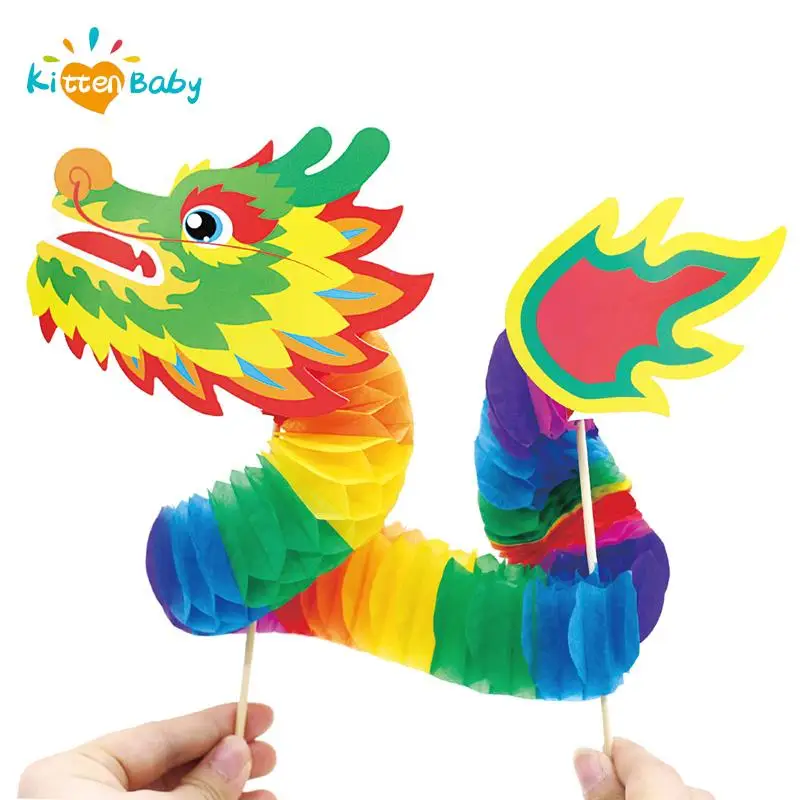Handmade Diy Dance Dragon Kindergarten Craft Toy For Children Manual Diy Materials Creative Kid Toys Chinese New Year Decor
Handmade Diy Dance Dragon Kindergarten Craft Toy For Children Manual Diy Materials Creative Kid Toys Chinese New Year Decor
