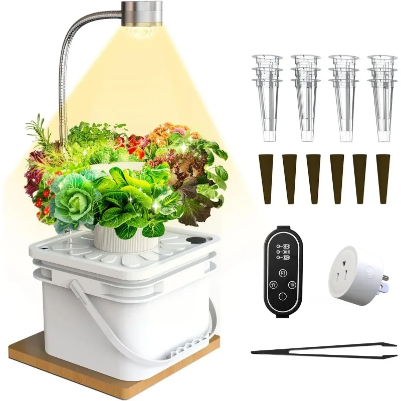 Hydroponics Growing System Kit with 6 Plant Sites, Single-Layer Tower for Small Plants, Space-Saving Vertical Gardening
Hydroponics Growing System Kit with 6 Plant Sites, Single-Layer Tower for Small Plants, Space-Saving Vertical Gardening