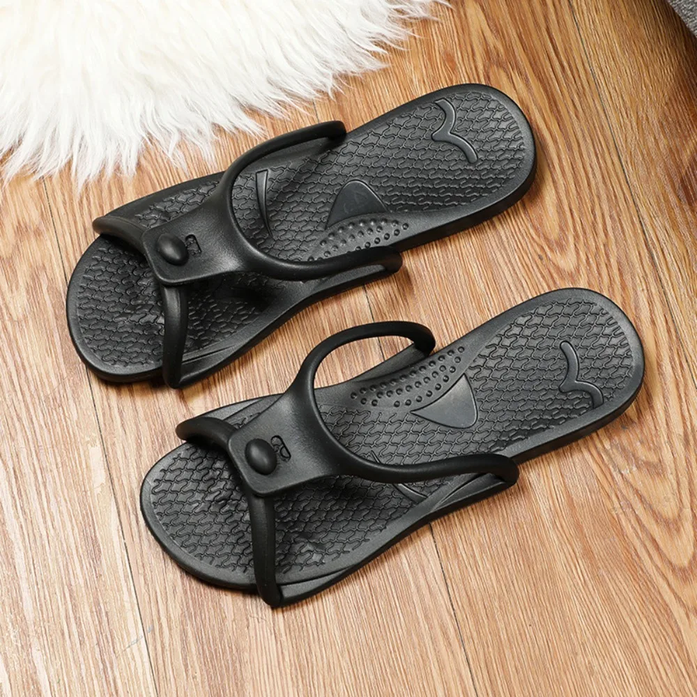 Non-slip Foldable Travel Slippers Comfortable Soft Bottom EVA Hotel Flip Flops Flat Heels Lightweight Bathroom Slippers
Non-slip Foldable Travel Slippers Comfortable Soft Bottom EVA Hotel Flip Flops Flat Heels Lightweight Bathroom Slippers