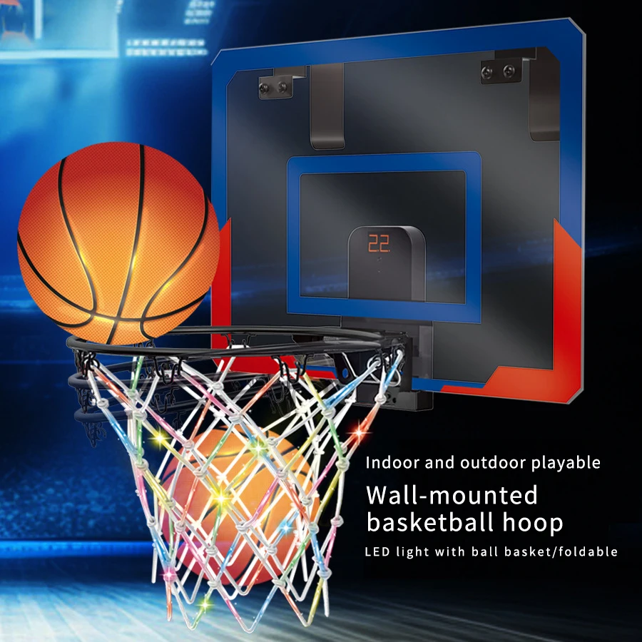 Children's Hanging Shooting Frame Indoor and Outdoor Sports Lighting Scoring Collapsible Basketball Hoop Household Toys
Children's Hanging Shooting Frame Indoor and Outdoor Sports Lighting Scoring Collapsible Basketball Hoop Household Toys
