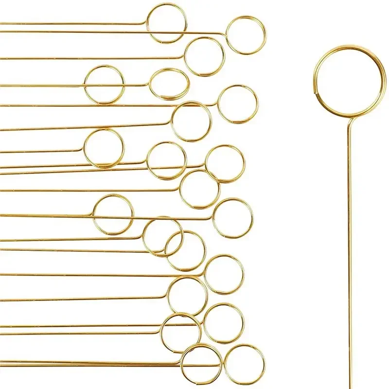 Small Gold Round Floral Pick Card Holder, Ring Loop Photo Clip Stick for Picture Flower Label, Wedding Party Decor
Small Gold Round Floral Pick Card Holder, Ring Loop Photo Clip Stick for Picture Flower Label, Wedding Party Decor