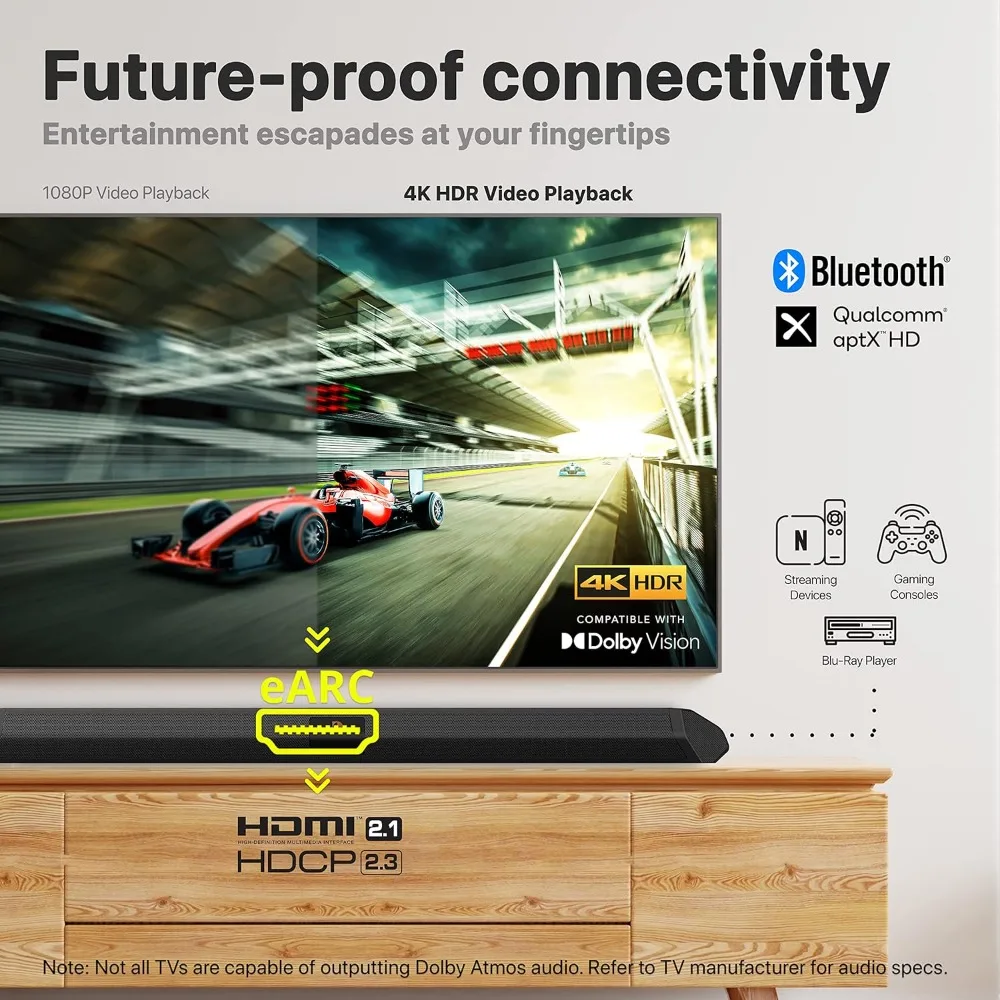 iShockwafe Elite Bluetooth 7.2.4 Channel Dolby Atmos/DTS:X Soundbar with Dual 8” Subwoofers (Wireless),
iShockwafe Elite Bluetooth 7.2.4 Channel Dolby Atmos/DTS:X Soundbar with Dual 8” Subwoofers (Wireless),