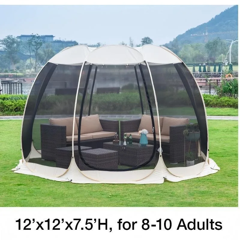 Hot Sale 6 Sided Mesh Screen Party Tent Durable Waterproof Outdoor Tent for Camping Backyard Garden Party
Hot Sale 6 Sided Mesh Screen Party Tent Durable Waterproof Outdoor Tent for Camping Backyard Garden Party