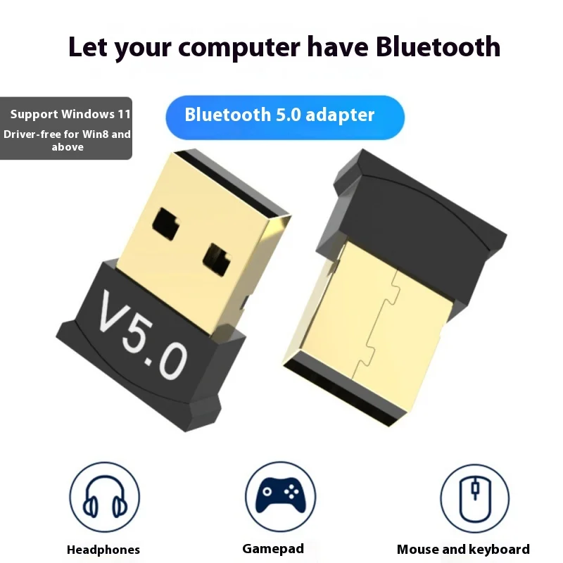 USB-адаптер Bluetooth 5.0 Компьютерный беспроводной Bluetooth 5.0 Аудиоприемник Передатчик Win8/10/11 Диск бесплатно
USB-адаптер Bluetooth 5.0 Компьютерный беспроводной Bluetooth 5.0 Аудиоприемник Передатчик Win8/10/11 Диск бесплатно