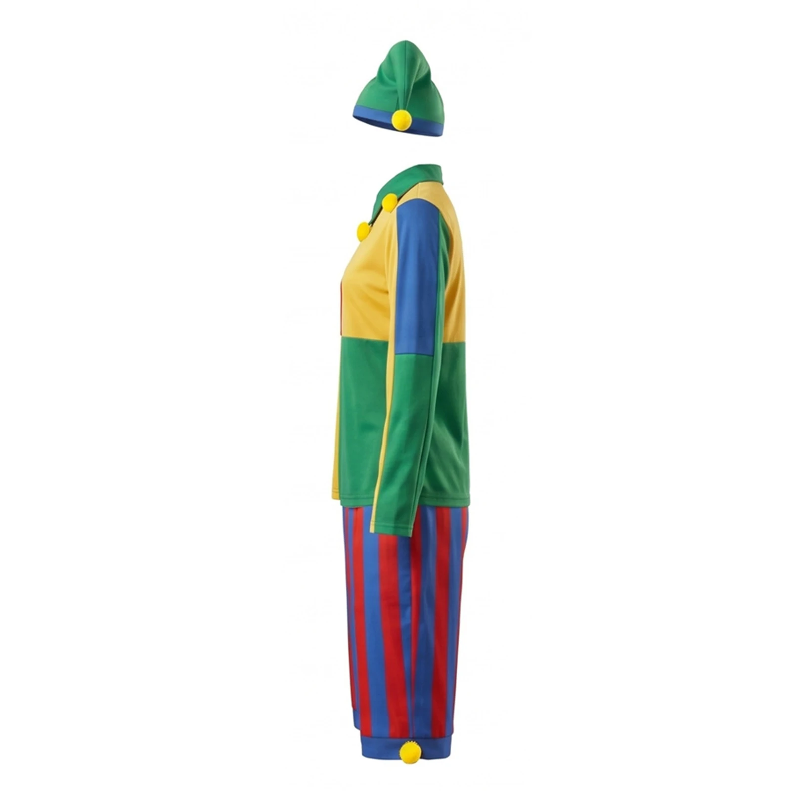 Child Clown Costume Boys Color Block Long Sleeve Top And Stripe Shorts Clown Hat School Halloween Circus Performance Uniform
Child Clown Costume Boys Color Block Long Sleeve Top And Stripe Shorts Clown Hat School Halloween Circus Performance Uniform