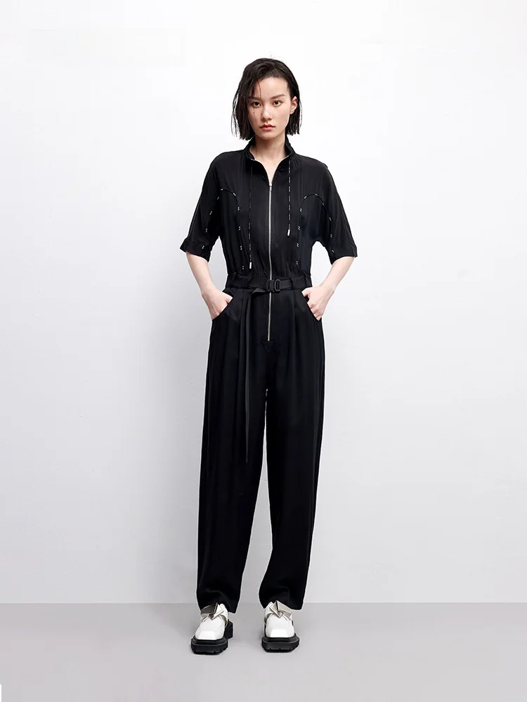 XMOOM Summer New Women's Copper Ammonia Lyocell Zipper One-Piece Pants Waist-Cinching Long Straight Leg Commute Style
XMOOM Summer New Women's Copper Ammonia Lyocell Zipper One-Piece Pants Waist-Cinching Long Straight Leg Commute Style