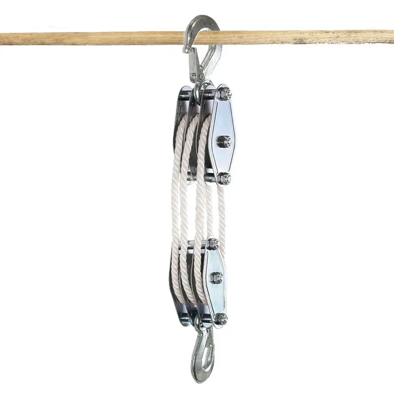 Block And Tackle Rope Pulley Hoist With 6:1 Lifting Power Multifunctional Heavy Duty Pulley System With 2200 Lbs
Block And Tackle Rope Pulley Hoist With 6:1 Lifting Power Multifunctional Heavy Duty Pulley System With 2200 Lbs
