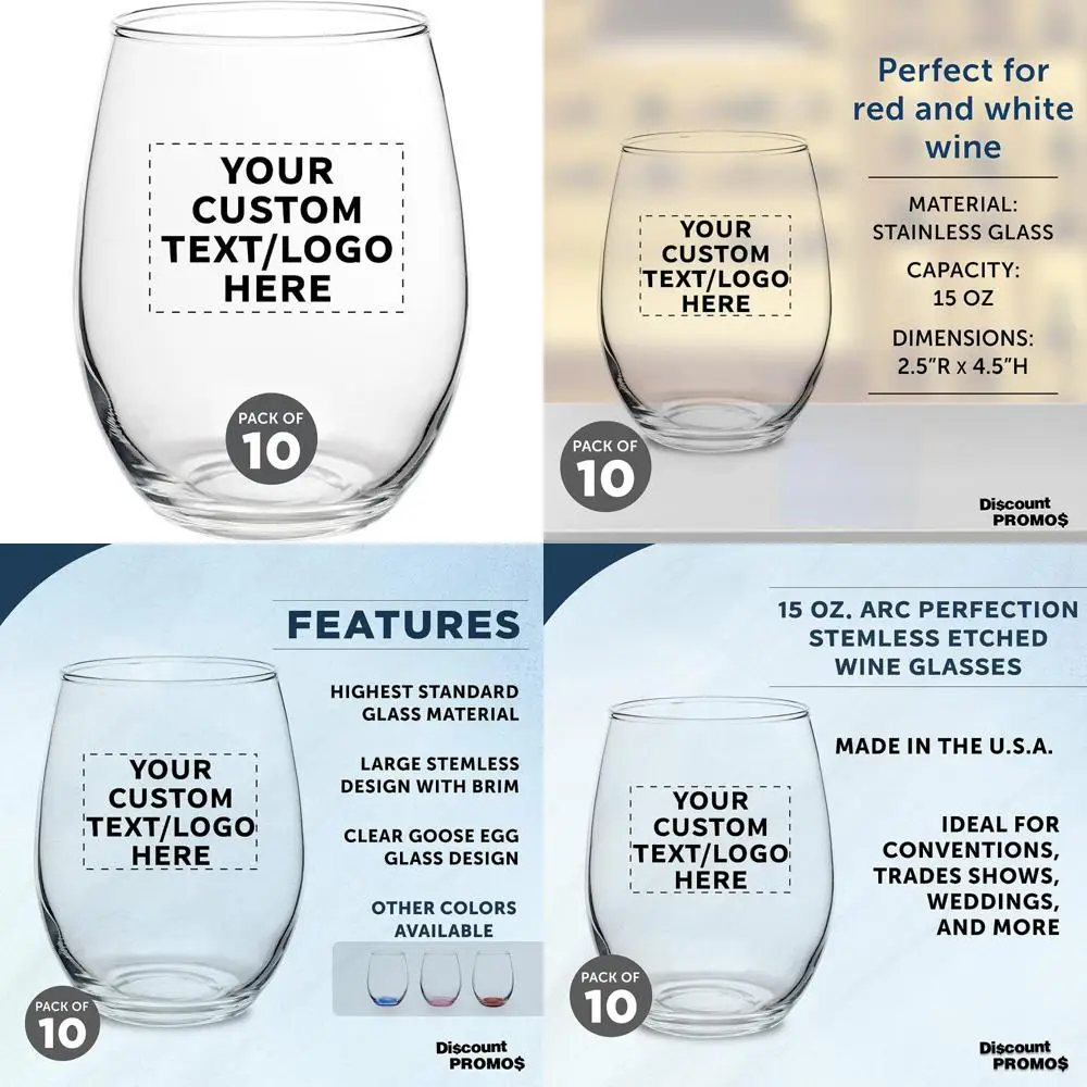 Персонализированные бокалы для вина без ножек, набор из 10 штук, оптовая упаковка на 15 унций, идеально подходят для ресторанов, подходят для красных вина и массовых мероприятий
Персонализированные бокалы для вина без ножек, набор из 10 штук, оптовая упаковка на 15 унций, идеально подходят для ресторанов, подходят для красных вина и массовых мероприятий