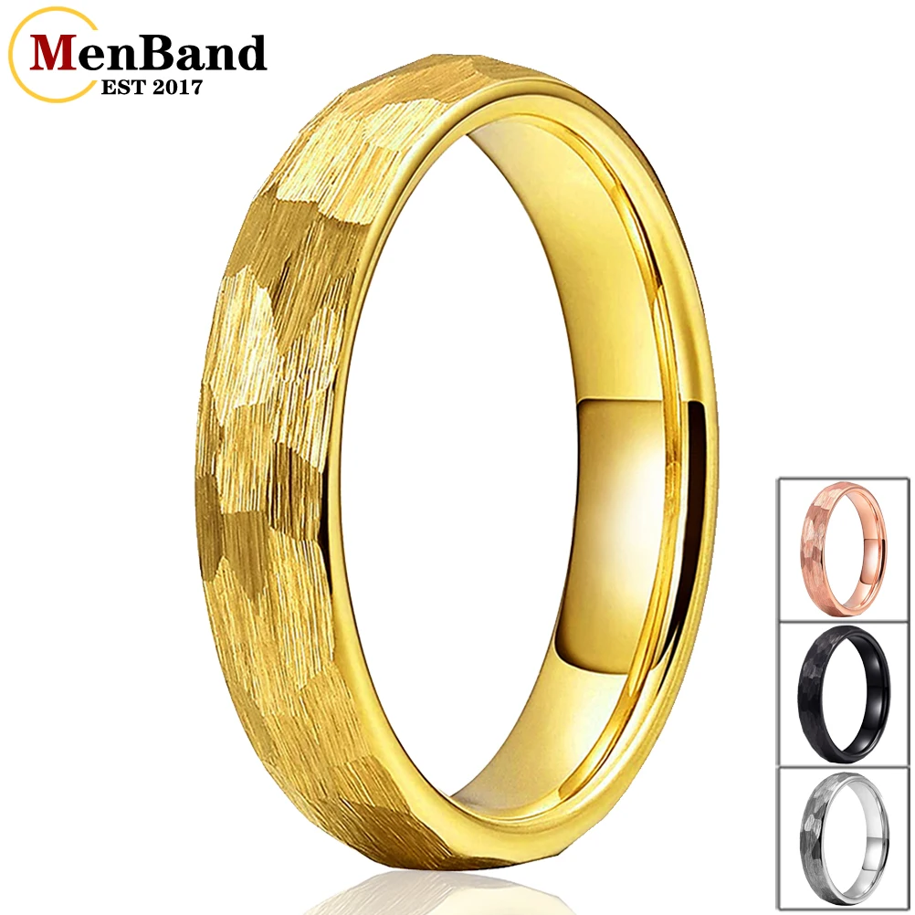 MenBand Classic Fashion 4mm Multi Surface Hammer Ring And Brushed Finish Tungsten Carbide Wedding Band Ring Comfort Fit
MenBand Classic Fashion 4mm Multi Surface Hammer Ring And Brushed Finish Tungsten Carbide Wedding Band Ring Comfort Fit