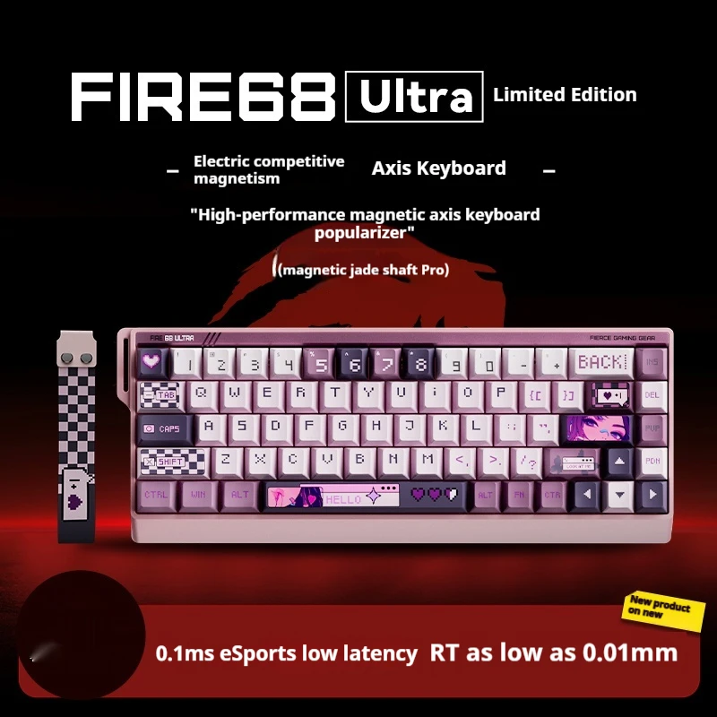FGG MADLIONS Fire68 Ultra Gaming Keyboard Magnetic Switch Mechanical Keyboard 0.01 Rapid Trigger 8K Wired PC Gaming Accessories
FGG MADLIONS Fire68 Ultra Gaming Keyboard Magnetic Switch Mechanical Keyboard 0.01 Rapid Trigger 8K Wired PC Gaming Accessories