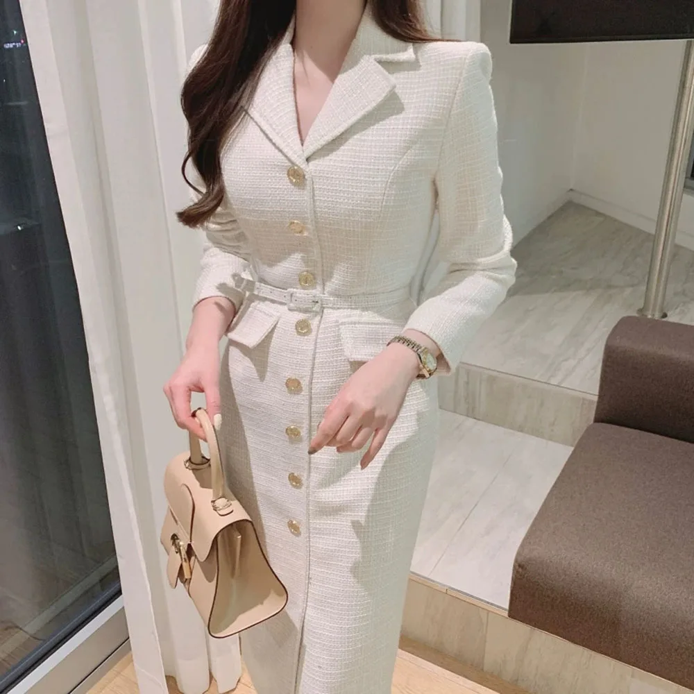 Early Autumn 2025 New Arrivals Women's Waist Slimming Shape Elegant Long Sleeve Suit Collar White Dress-GZXX1329
Early Autumn 2025 New Arrivals Women's Waist Slimming Shape Elegant Long Sleeve Suit Collar White Dress-GZXX1329