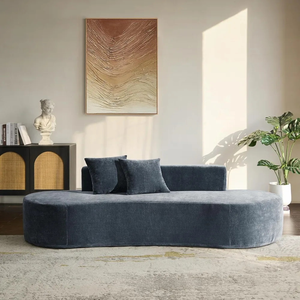 Curved Sofa Couch All Foam Design Frameless, no Assembly Required Female Leader Style Comfy Cloud Couch. Blue
Curved Sofa Couch All Foam Design Frameless, no Assembly Required Female Leader Style Comfy Cloud Couch. Blue