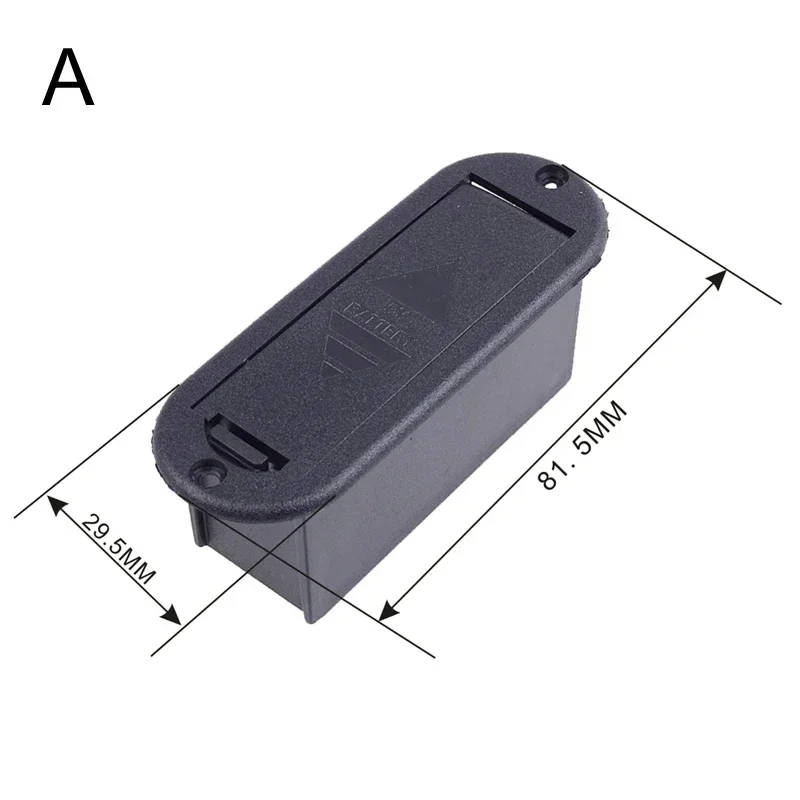 10Pcs Battery Box 9V 6F22 Black Case Holder for Active Guitar Bass Pickup with 6 Styles
10Pcs Battery Box 9V 6F22 Black Case Holder for Active Guitar Bass Pickup with 6 Styles