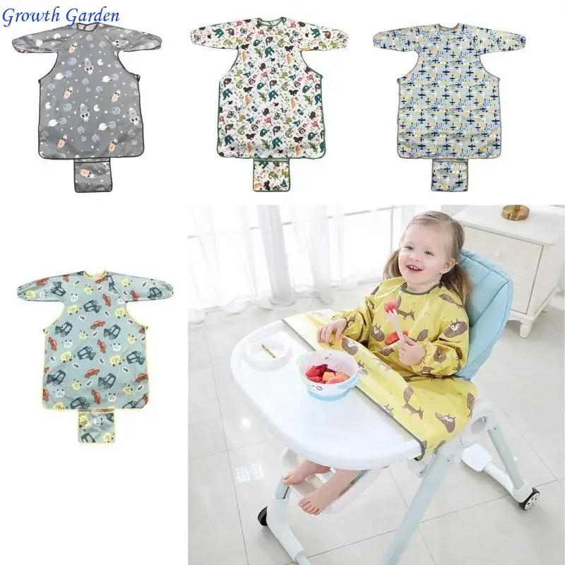 Newborn Long Sleeve Bib Coverall with Table Cloth Cover Baby Dining Chair Gown E65D
Newborn Long Sleeve Bib Coverall with Table Cloth Cover Baby Dining Chair Gown E65D