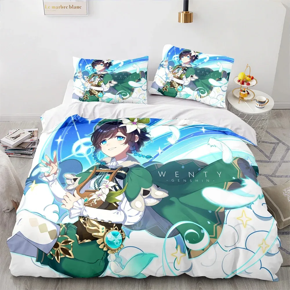 3D Game Genshin Impact Bedding Set Kamisato Ayaka Bed Linen Girls Boys Teens Single Double Twin Queen King Size Men Duvet Cover
3D Game Genshin Impact Bedding Set Kamisato Ayaka Bed Linen Girls Boys Teens Single Double Twin Queen King Size Men Duvet Cover