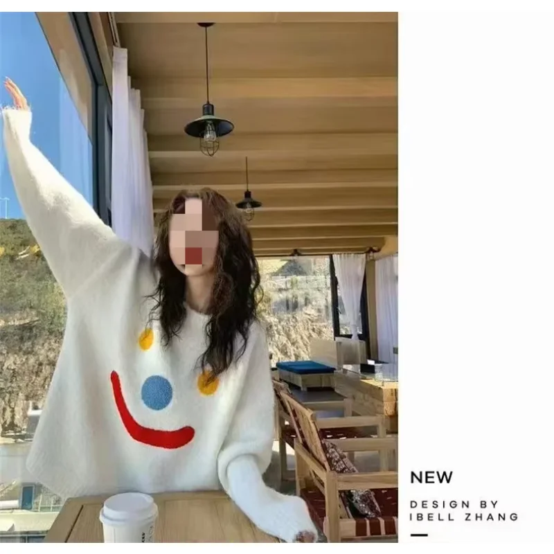 Casual Loose Fashion Basic Simple Top Autumn New French Slim Pullovers Woman Off White Street Chic Knit Pullovers Female
Casual Loose Fashion Basic Simple Top Autumn New French Slim Pullovers Woman Off White Street Chic Knit Pullovers Female