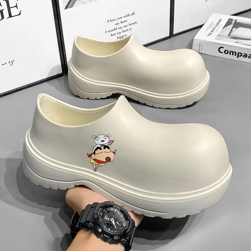 New White Sandals Unisex Big-head Anti-Slip Chef Shoes Men Height Increasing Slip-on Men Sandals Summer Light Men's Casual Shoes
New White Sandals Unisex Big-head Anti-Slip Chef Shoes Men Height Increasing Slip-on Men Sandals Summer Light Men's Casual Shoes
