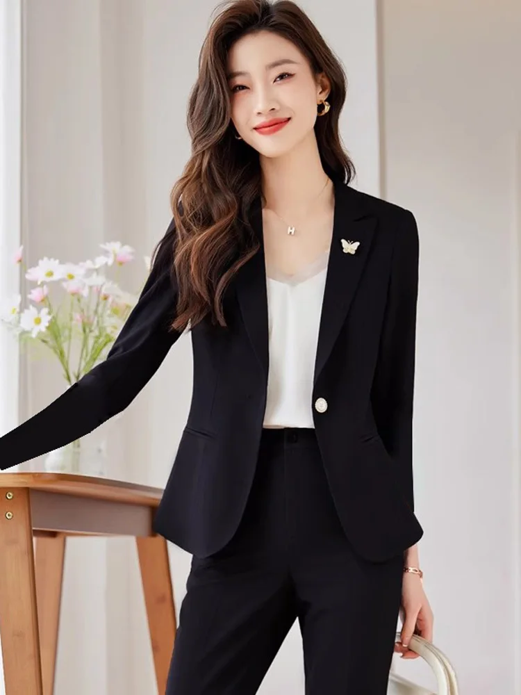 Ele Casual Women's Suit Set Profional Sli Spring Autumn New Arrival Small Size Faionable Button up Polyester
Ele Casual Women's Suit Set Profional Sli Spring Autumn New Arrival Small Size Faionable Button up Polyester