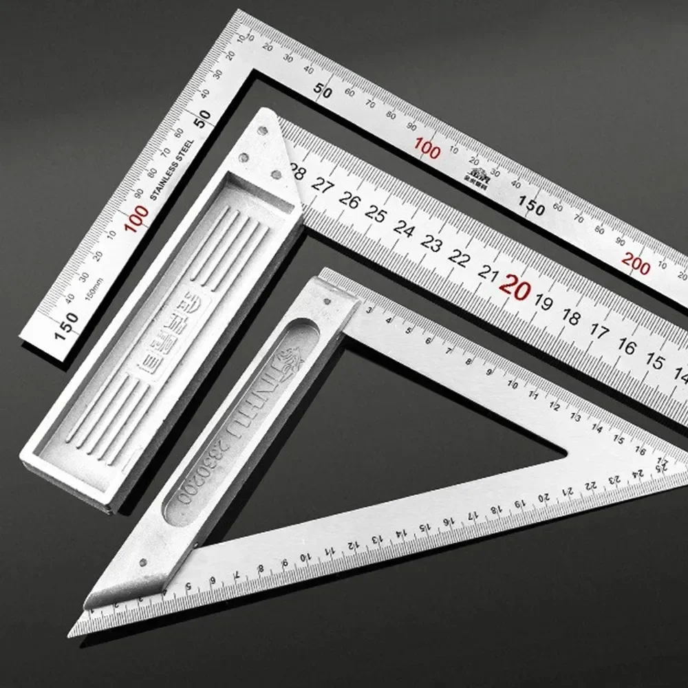 XMSJ Aluminum Alloy Square Ruler Right Angle 90 Turning Ruler Woodworking Ruler Steel Turning Ruler Measuring Tools Gauge
XMSJ Aluminum Alloy Square Ruler Right Angle 90 Turning Ruler Woodworking Ruler Steel Turning Ruler Measuring Tools Gauge
