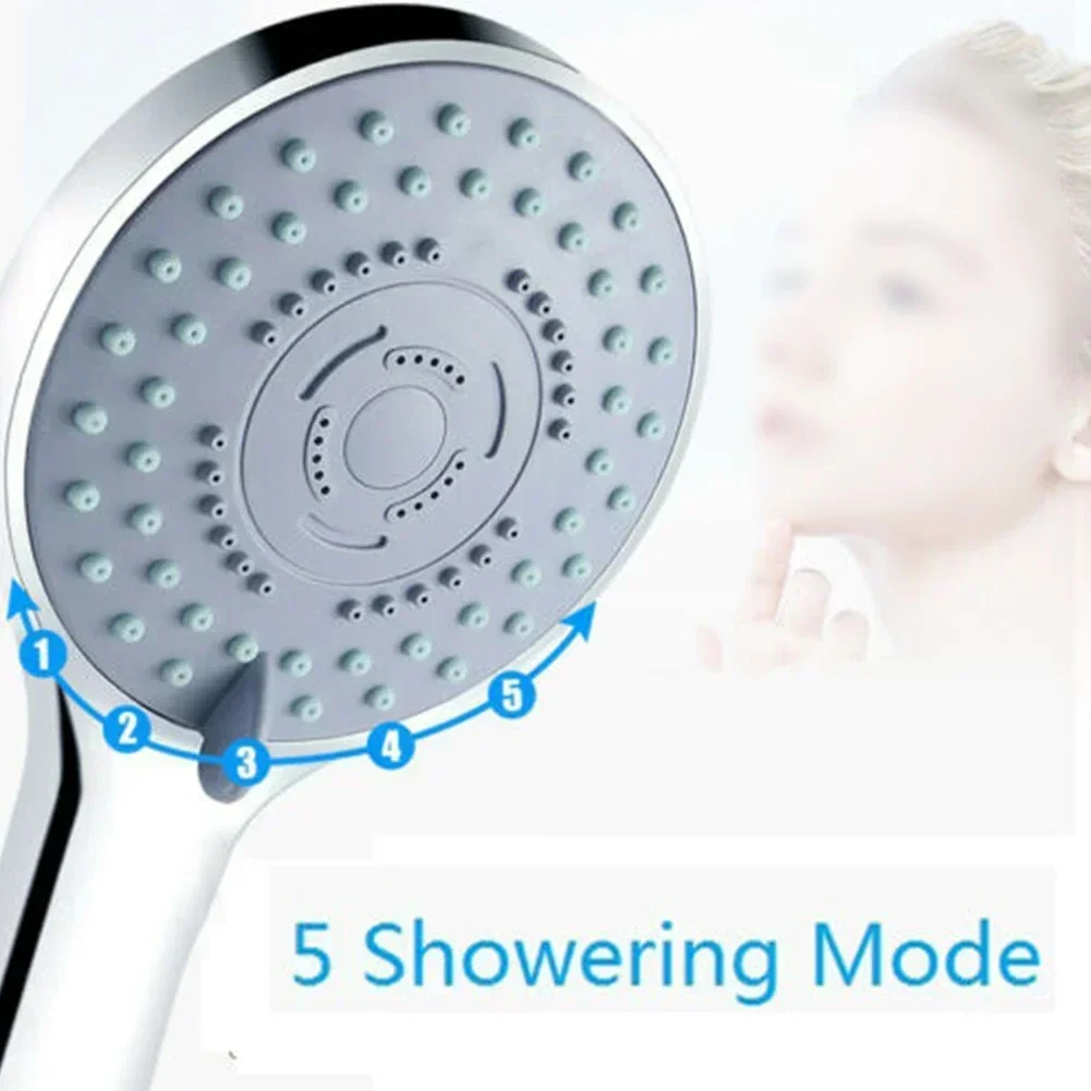 5 Modes Adjustable Shower Head Pressurized Spray Shower Head Shower Accessories Bathroom Handhold Shower Head
5 Modes Adjustable Shower Head Pressurized Spray Shower Head Shower Accessories Bathroom Handhold Shower Head