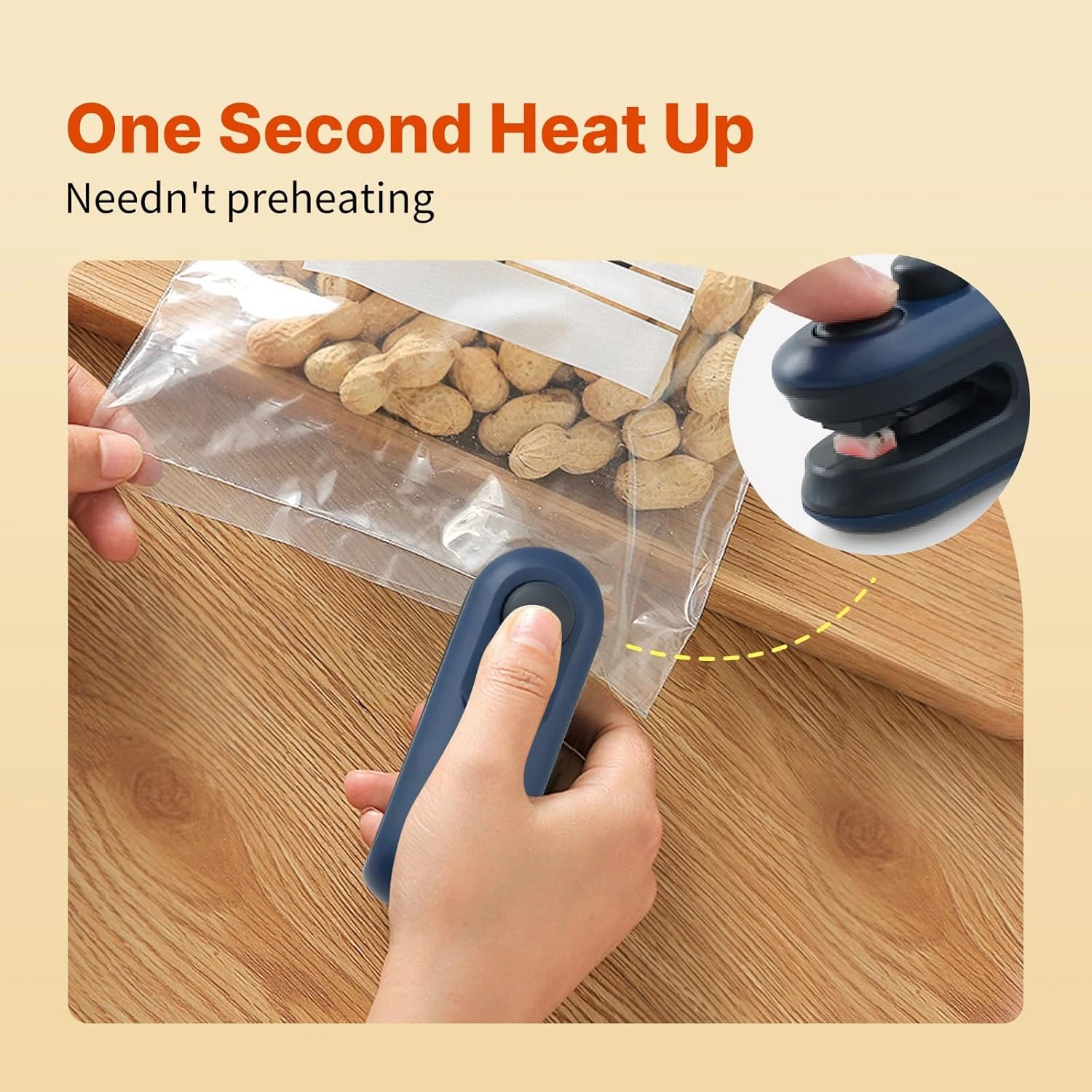 (NEW VERSION) Bag Sealer, Mini Bag Sealer with , 2 in 1 Rechargeable Heat Vacuum Sealers, Portable Food Sealer for Chip Bags, P
(NEW VERSION) Bag Sealer, Mini Bag Sealer with , 2 in 1 Rechargeable Heat Vacuum Sealers, Portable Food Sealer for Chip Bags, P