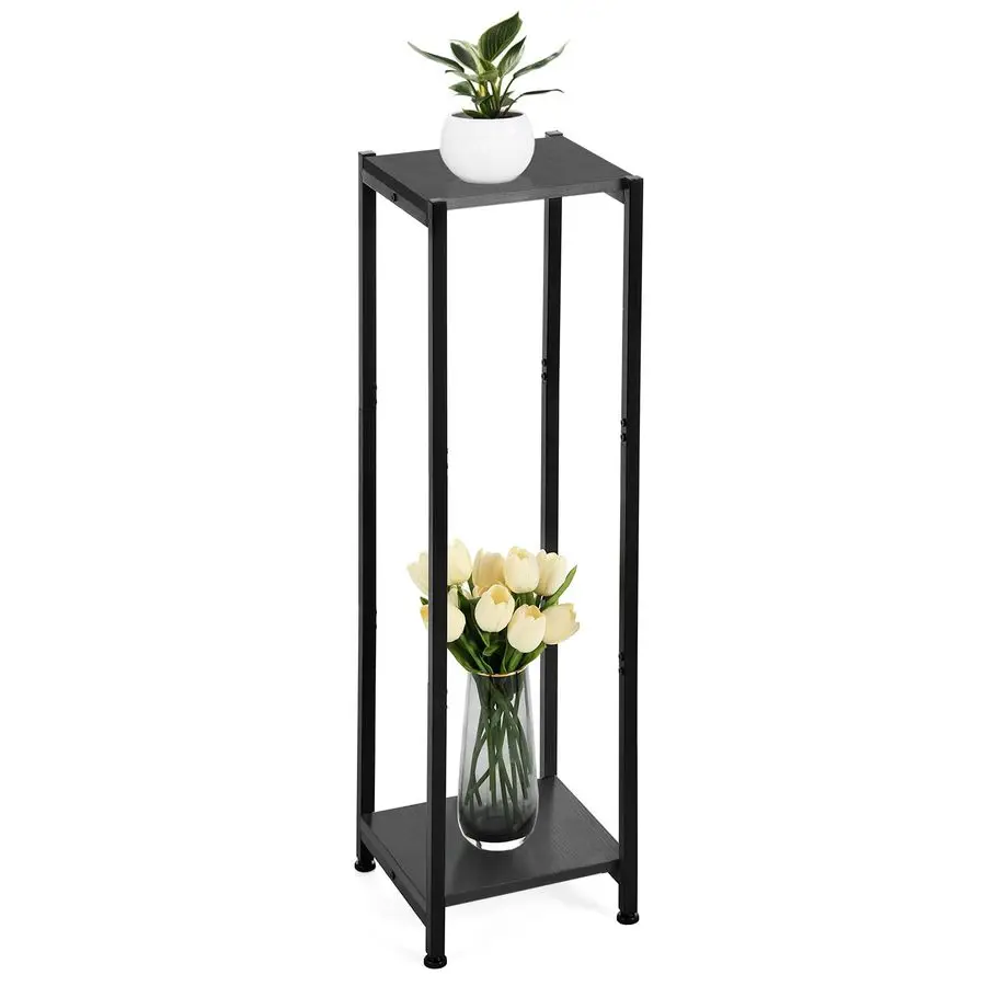 Очень высокая подставка для растений для дома, 40 дюймов, двухъярусная металлическая подставка для растений с прочной деревянной поверхностью, черная
Очень высокая подставка для растений для дома, 40 дюймов, двухъярусная металлическая подставка для растений с прочной деревянной поверхностью, черная